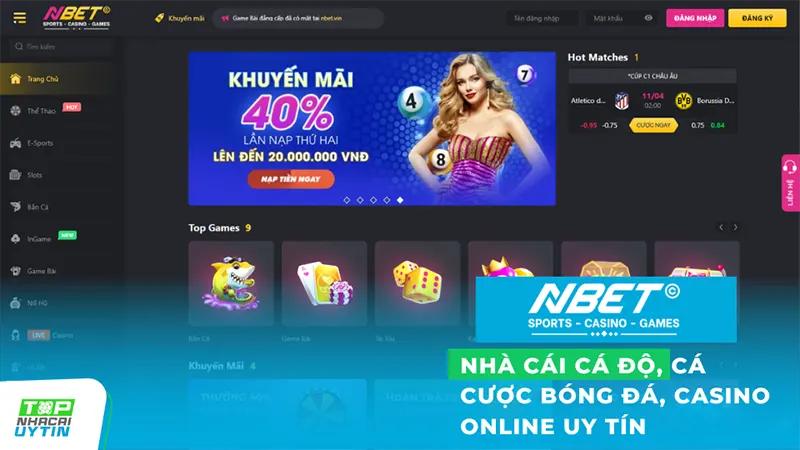 NBET - Nhà cái cá độ, cá cược bóng đá, casino online uy tín
