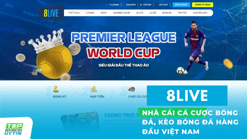 8Live - Nhà cái cá cược bóng đá, kèo bóng đá trực tuyến hàng đầu Việt Nam