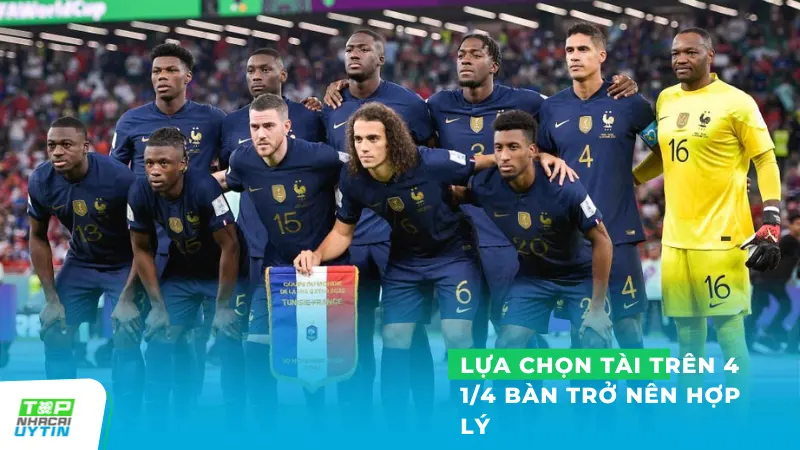 Soi kèo Châu Âu Pháp vs Luxembourg - lựa chọn Tài trên 4 1/4 bàn trở nên hợp lý