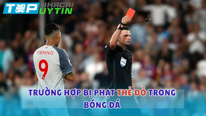 Trường hợp bị phạt thẻ đỏ trong bóng đá